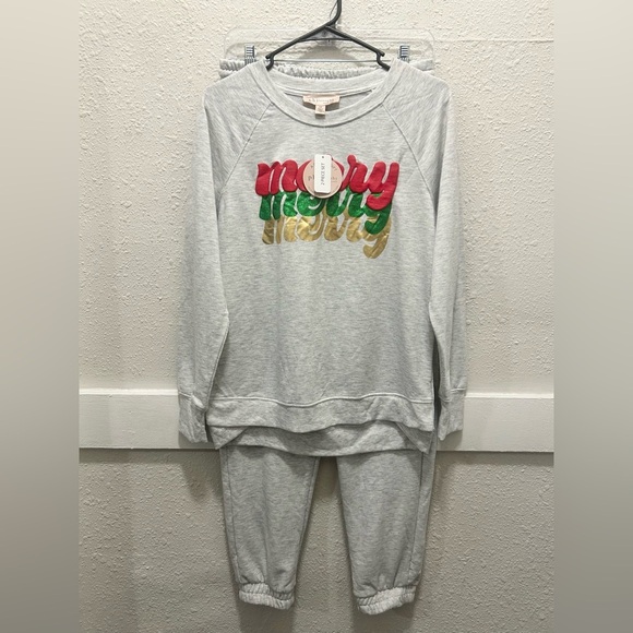Philosophy "Merry" Heather Grey Christmas Lounge Set NWT Small - Picture 1 of 6